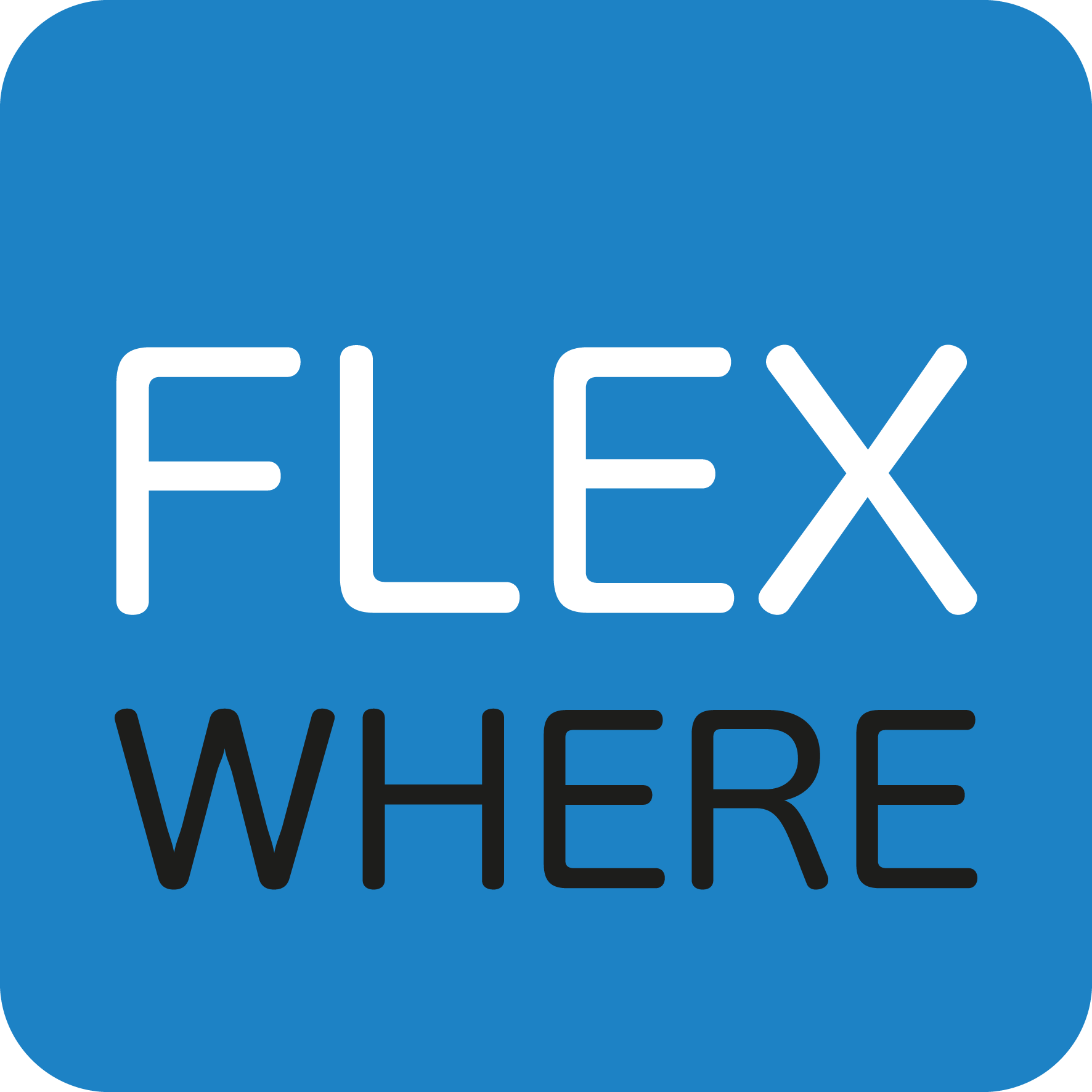 FlexWhere - Die Desk Sharing Lösung für hybrides Arbeiten Logo